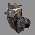 Vintage Protective Gas Mask With Goggles And Filter Canister For Daily Use