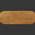 Elegant Modern Wooden Sideboard With Curved Top Gold Handles Open Shelves And Gold Legs