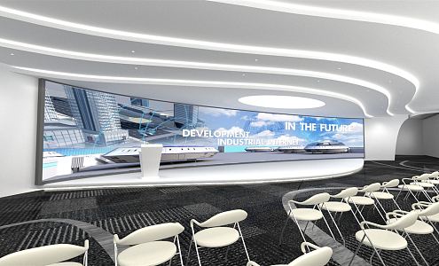 Modern Conference Hall Roadshow Hall 3d model