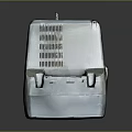 Vintage Electronic Appliance Old Television With Scratched Screen And Bottom Ports