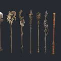 Magic Weapon Long Handle Weapon 3d model
