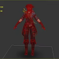 Game Movie Character Pirate Style With Red Hair Pirate Hat Blue Coat And Sword