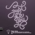 Neon Lighting Combination Featuring Handwritten Just Be You Design And White Glow
