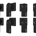 Black Hansgrohe Faucet Handles With Hot And Cold Control Modern Design
