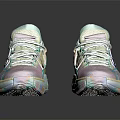 Multicolored Running Shoes With Lightweight Breathable Mesh Upper And Modern Design