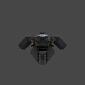 Futuristic Sci Fi Spaceship 3D Model With Detailed Structure And Illuminated Accents