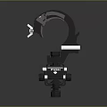 TRIOPO Black Adjustable Photography Clamp Mount For Camera Gear With Secure Grip