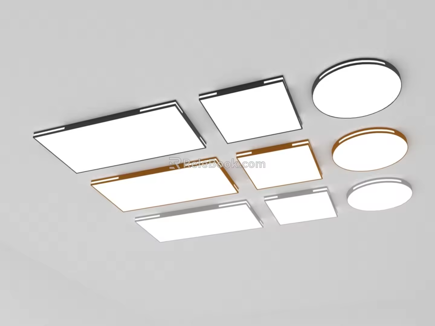 modern ceiling lamp 3d model