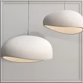 Minimalist Modern Hemispherical Pendant Lights With Soft Fabric Shade And Warm Glow