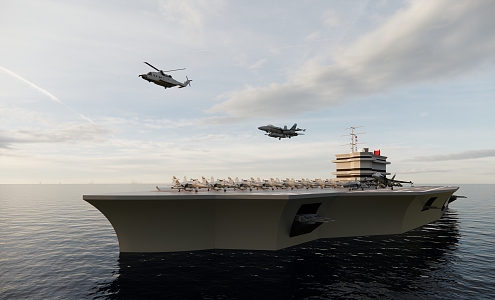 Navy aircraft carrier 3d model