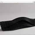 Modern Reception Desk Special-shaped Service Desk 3d model