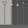 Modern garden lamp floor lamp landscape lamp outdoor lamp combination lawn lamp camping lamp 3d model