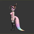 Colorful Winged Character With Pink Outfit And Rainbow Details