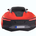 Red Sports Car With Sleek Exterior Design And Black Alloy Wheels