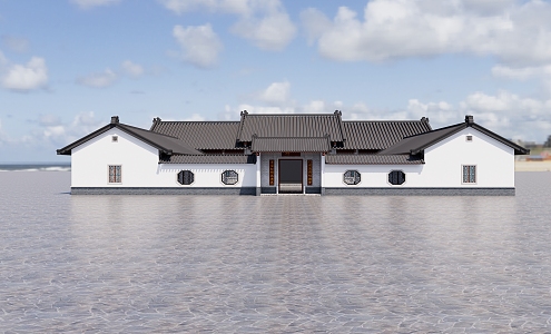 New Chinese Courtyard 3d model