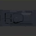 3D Rendered Military Tank With Tracks Turret Gun Barrel And Detailed Design