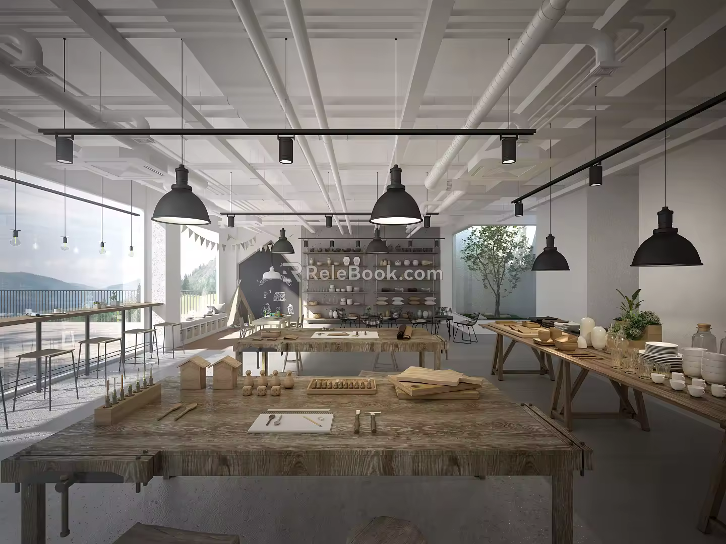Industrial LOFT Studio Handmade Workshop 3d model