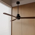 Middle style fan lamp 3d model