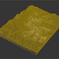 Geography, topography, mountain shape, ridge, ridge, valley, mountain range, canyon, geomorphology, mountain peak, mountain body 3d model