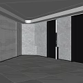 modern elevator hall elevator car 3d model