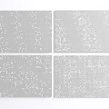 Perforated background wall gradient orifice plate random luminous orifice plate gradient punching plate perforated aluminum plate perforated wall panel 3d model