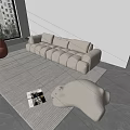 Sofa combination 3d model