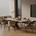 Modern table combination 3d model