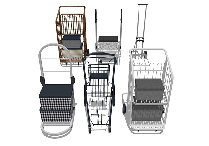 Airport Luggage Cart 3d model