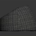 Comfortable Modern Gray Plaid Fabric Bean Bag Chair For Living Room Space