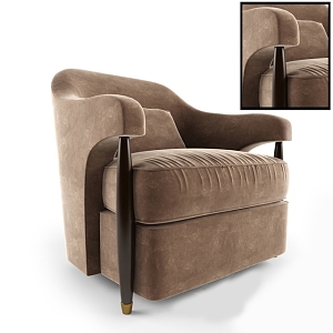 Stool Sofa Single Sofa Seat Casual Sofa Single Chair 3d model