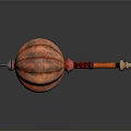Heavy Duty Metal Hardware Tool With Copper Head And Wooden Handle Design
