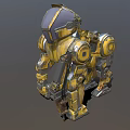 Machine dog machine orangutan machine monkey attack robot science fiction robot future high-tech low face number low model simple model film and television level super realistic 3d model