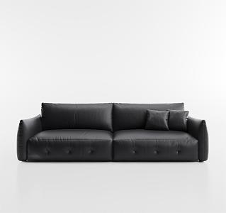 Modern double sofa multiplayer sofa 3d model