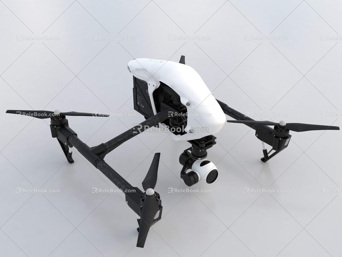 Unmanned Aerial Vehicle Unmanned Reconnaissance Aircraft Logistics Distribution Unmanned Aircraft 3d model