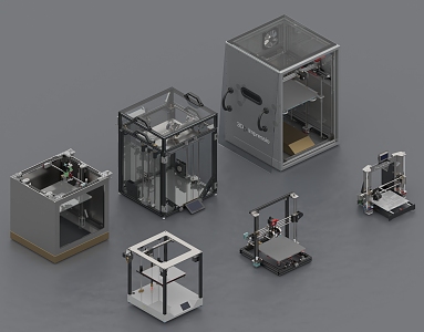 Modern Printers 3d model