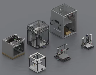 Modern Printers 3d model