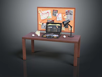 Modern Toolbox Box Briefcase Case Bag Leather Case 3d model
