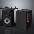 Modern Computer Speakers With Wooden Enclosure And High Quality Sound Performance