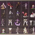 Organized Display Shelves Showcasing Diverse Anime Figures And Collectible Models