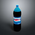 Pepsi Carbonated Soft Drink in Large Bottle with Blue Cap 3d model
