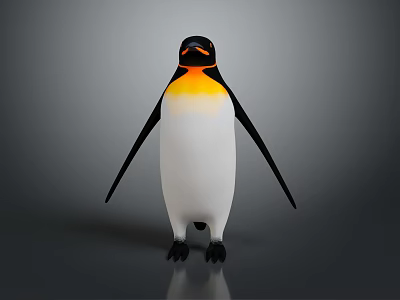 penguin antarctic penguin cartoon penguin little penguin amphibian amphibian animals 3d model
