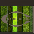 Modern Living Plant Wall Design With Decorative Frame And Green Foliage