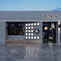 Modern Bar Interior With Hanging Planet Decorations Wine Racks And Seating Area