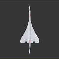 Sleek White Passenger Jet With Red And Blue Tail Livery And Supersonic Design