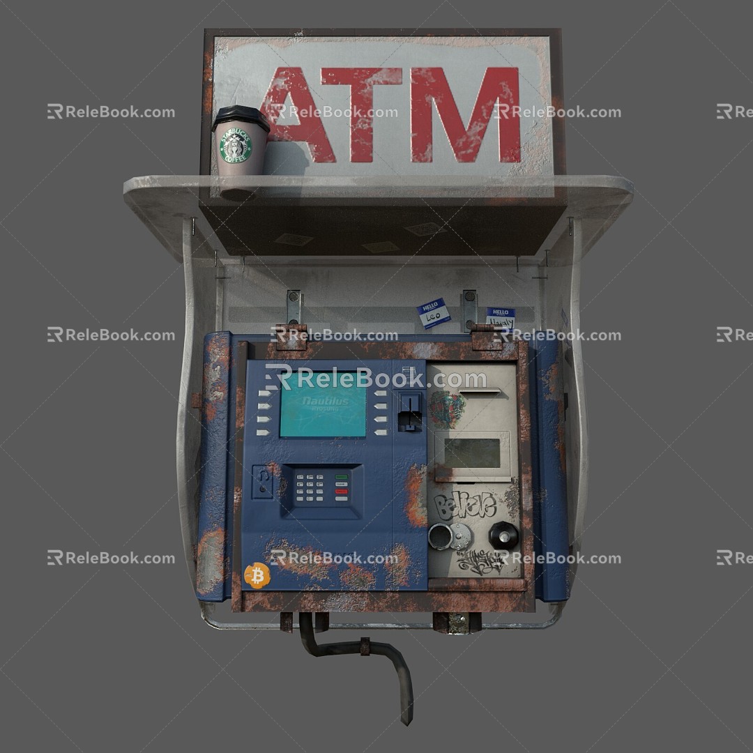 Industrial LOFT cash machine game machine 3d model