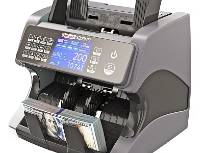 Intelligent Money Counting Machine With Digital Display And Automatic Bill Handling 3d model