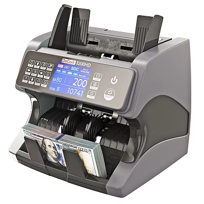 Intelligent Money Counting Machine With Digital Display And Automatic Bill Handling 3d model