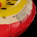 Colorful Fruit Shaped Inflatable Swim Rings Decorative Ornament Set for Home