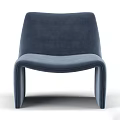 Burgundy Velvet Accent Chair With Modern Curved Design And Comfortable Seating