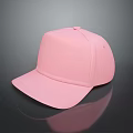 Pink Baseball Cap For Daily Wear With Casual Style And Soft Material